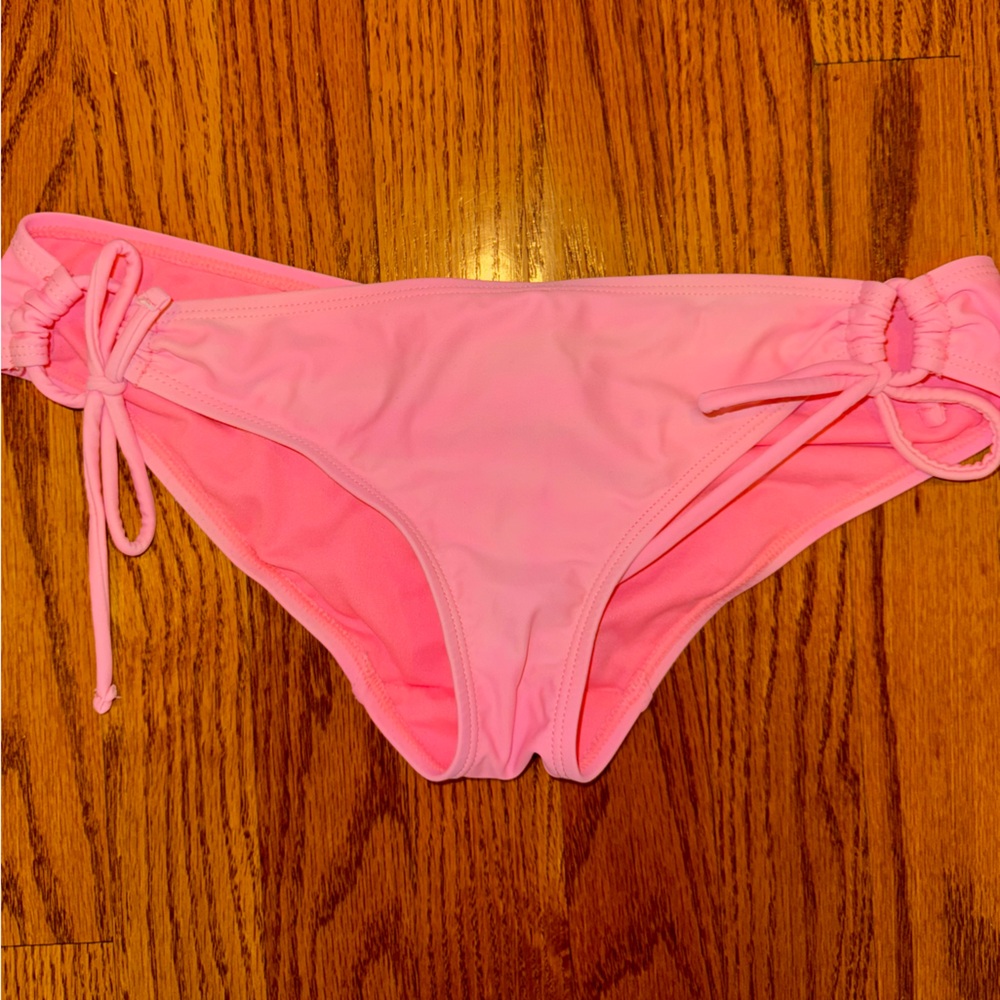 Pink Bikini Bottom with Side Ties